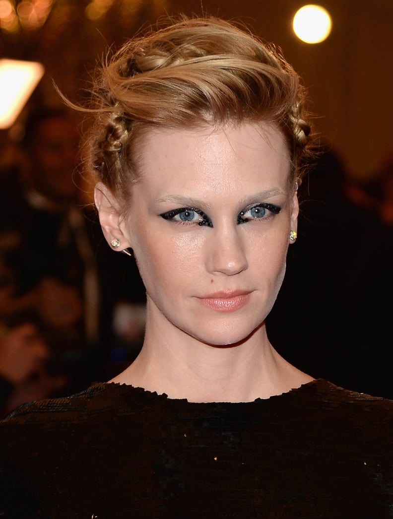 January Jones's Hair and Makeup at the 2013 Met Gala