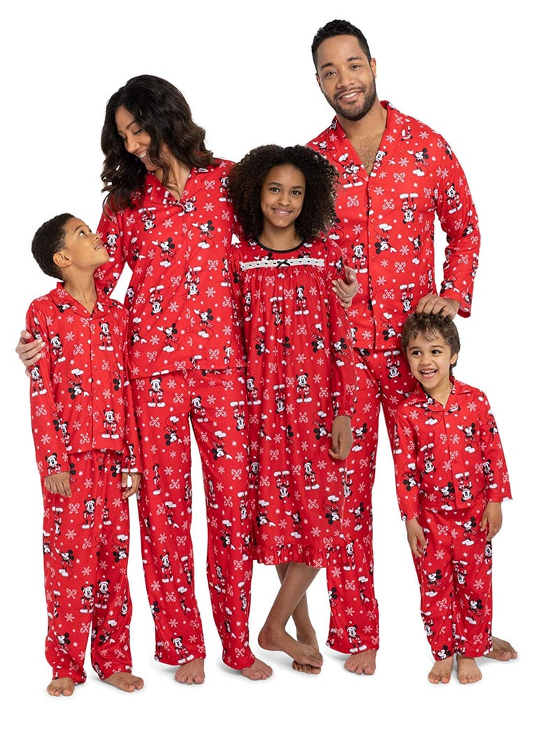 Holiday Mickey Mouse Plaid Fleece Matching Family Pajama Pants