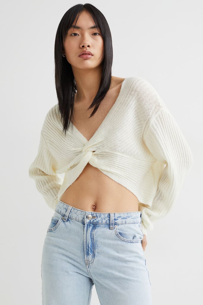 A Twisted Top: Knot-detail Knit Sweater