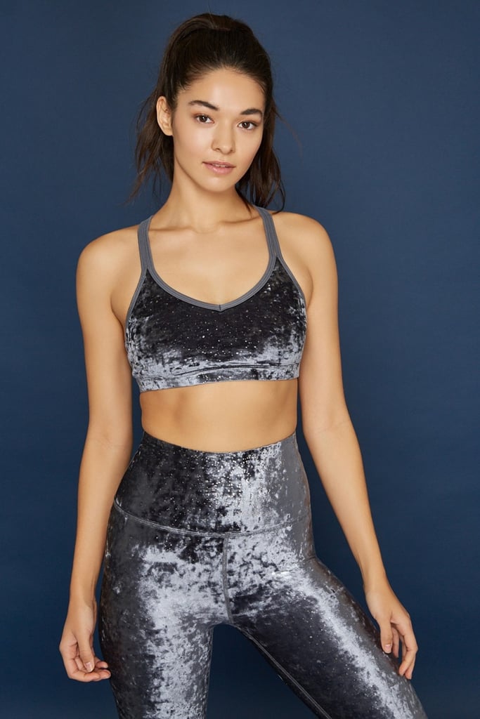 velvet sports bra