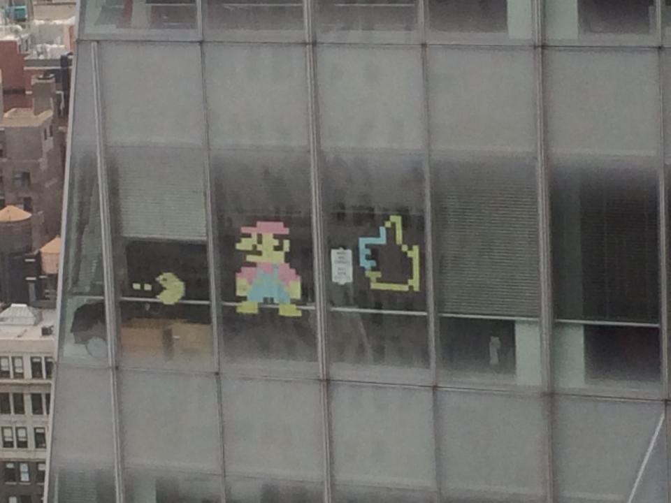 "A response! 'MEGA MAN COMING. NEED MORE POST-ITS'".
