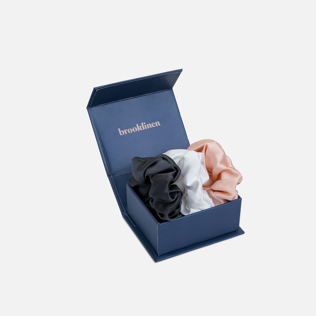 Brooklinen Large Silk Scrunchies Set