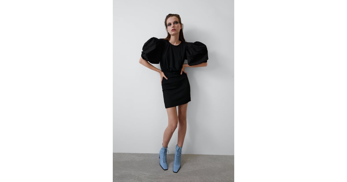 Zara Puff Sleeve Dress How to Wear Puff Sleeve Dresses in 2019