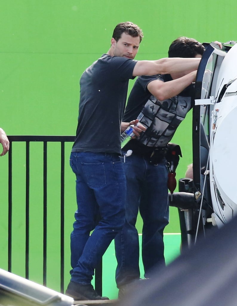 Fifty Shades Darker Jamie Dornan Set Pictures