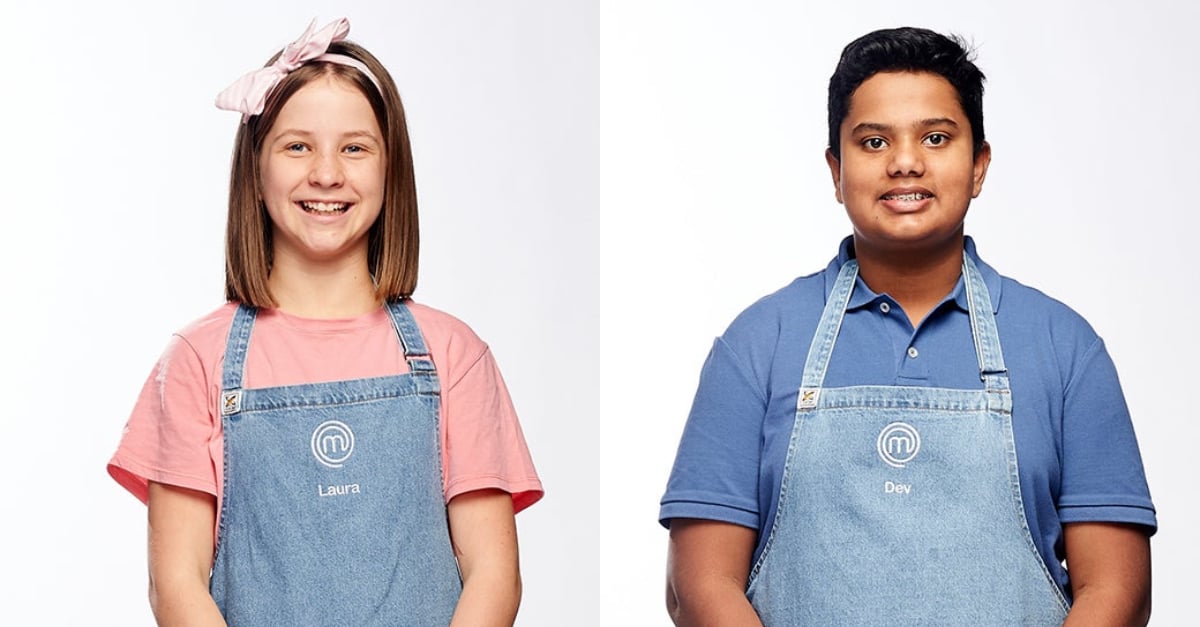 Dev And Laura Win The Immunity Gong On Junior Masterchef Popsugar Celebrity Australia