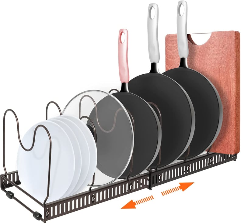 For Cabinets: Expandable Pot and Pan Rack Organizer