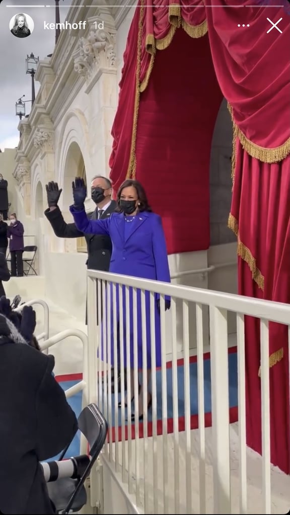 Kerstin Watching Doug Emhoff and Kamala Harris at the Inauguration