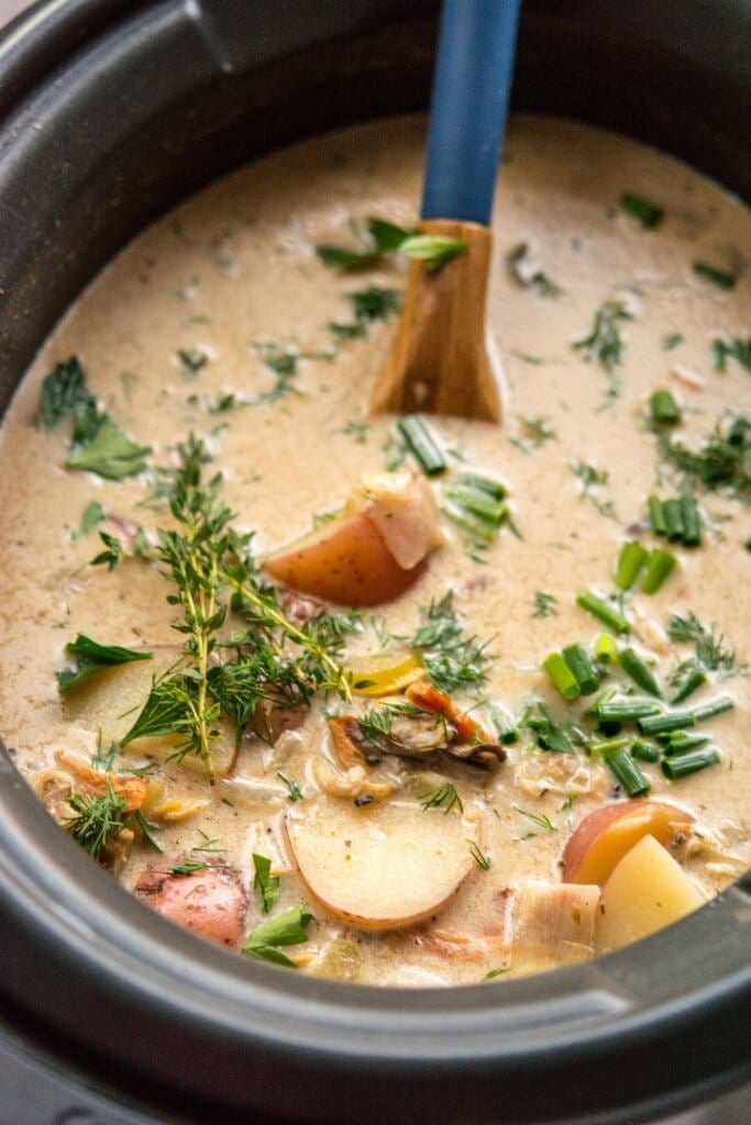 Slow-Cooker Clam Chowder