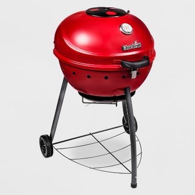Char-Broil TRU-Infrared Kettleman Charcoal Grill (Red)