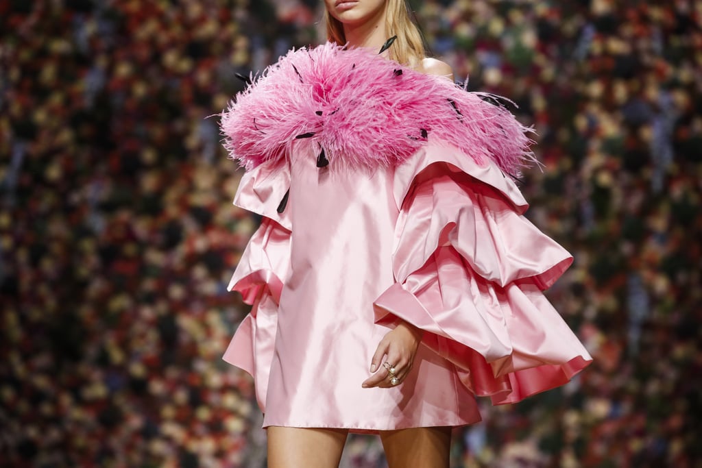 Kendall Jenner's Pink Feathered Dress in Sydney April 2019