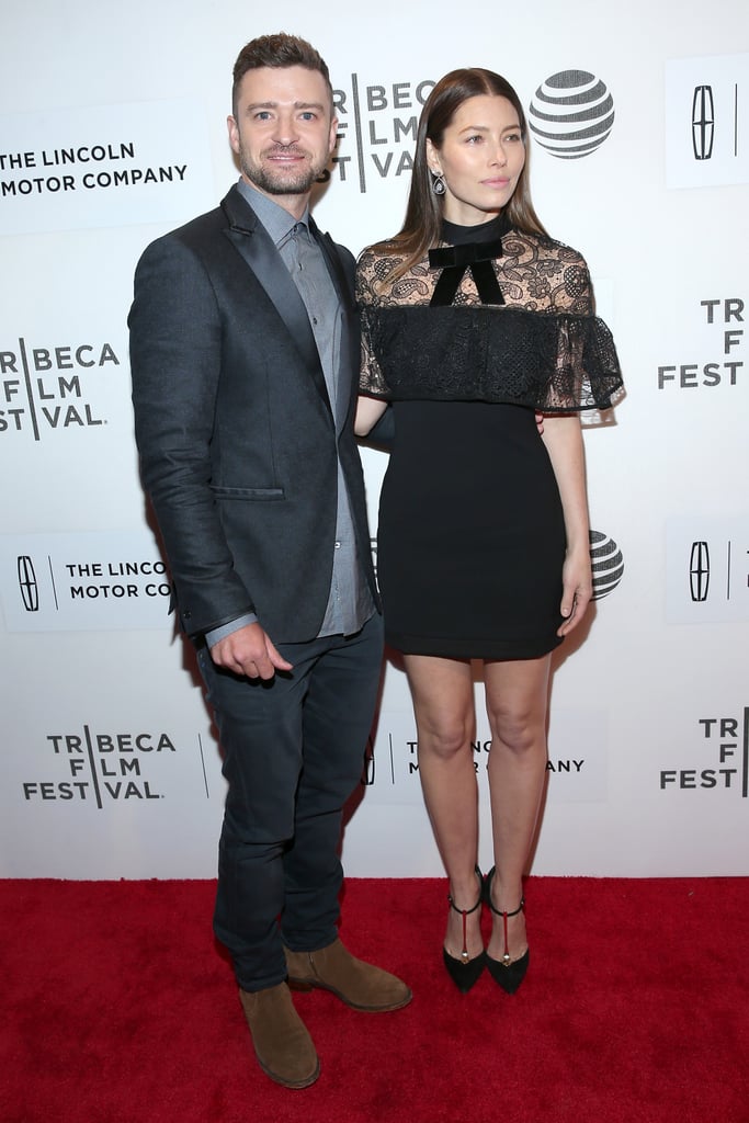 Justin Timberlake and Jessica Biel at Premiere April 2016