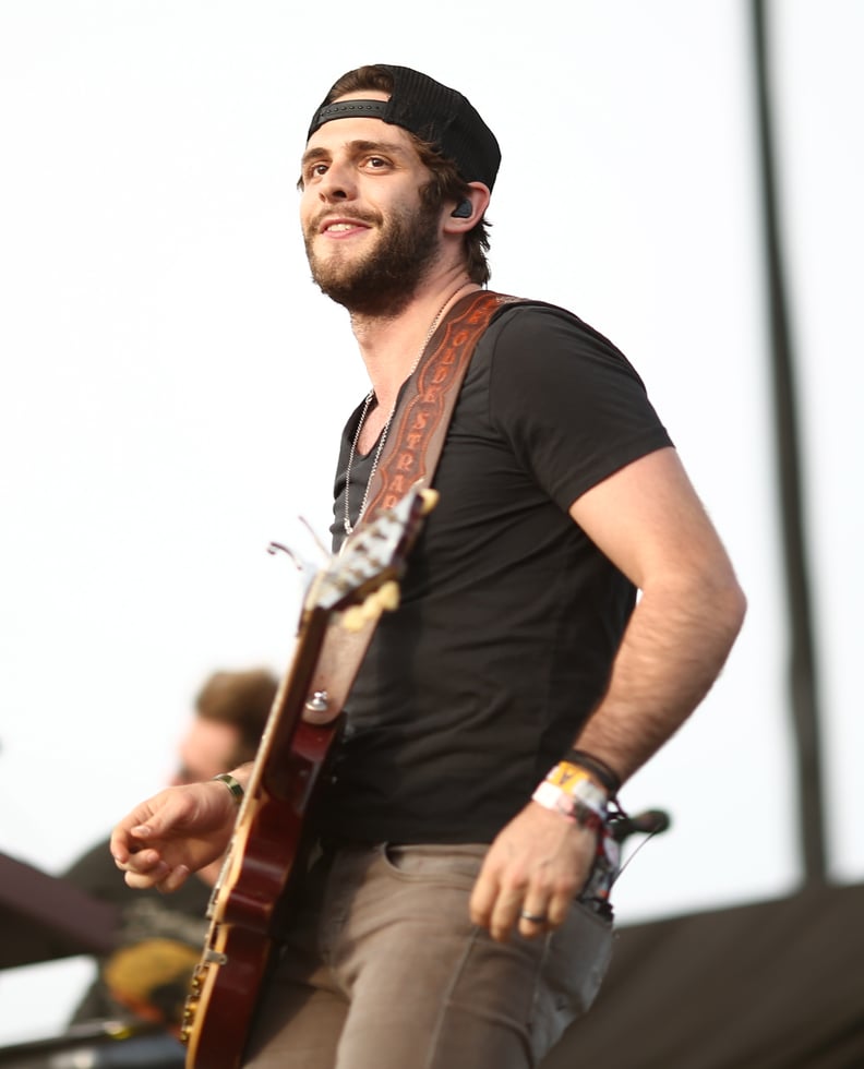 Because Thomas Rhett is a sort of hairy, grungy cowboy . . . in a cute way.