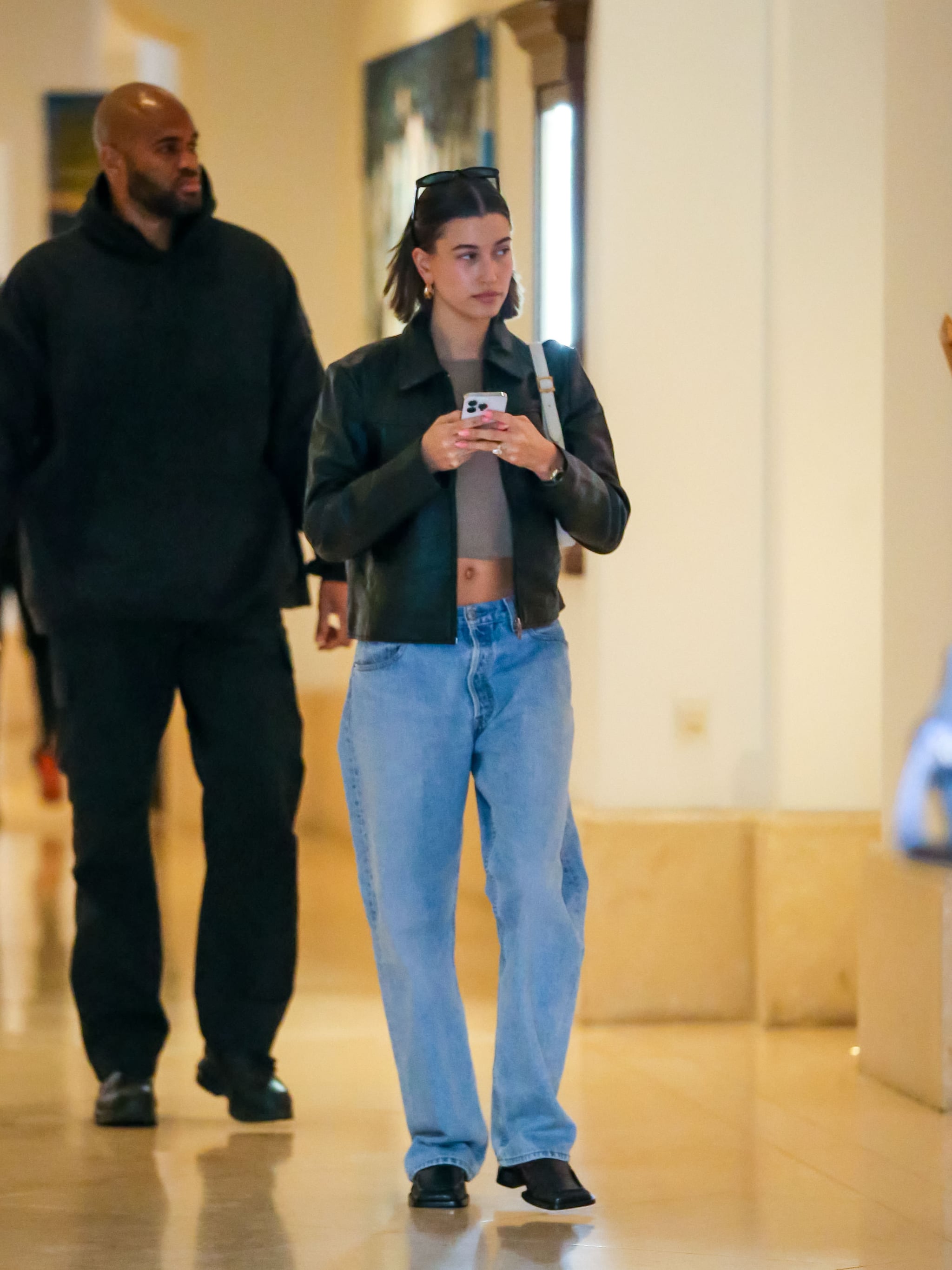 Hailey Bieber Wears Ultra-Low-Rise Vintage Levi's Jeans | POPSUGAR Fashion