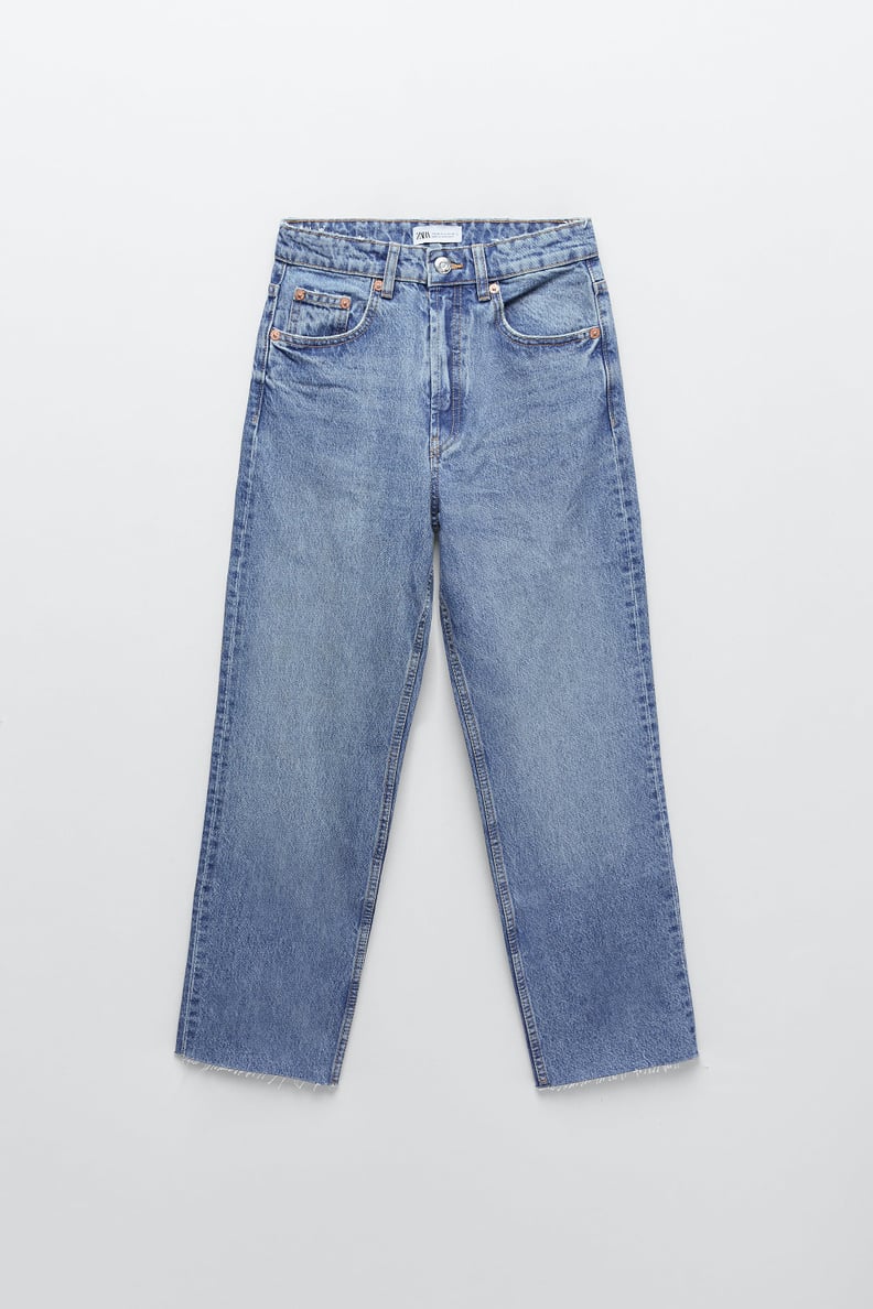 Zara Hi-Rise Straight Leg Jeans