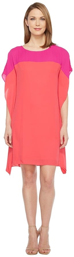 Tribal Crepe Color Block Caftan Dress Women's Dress