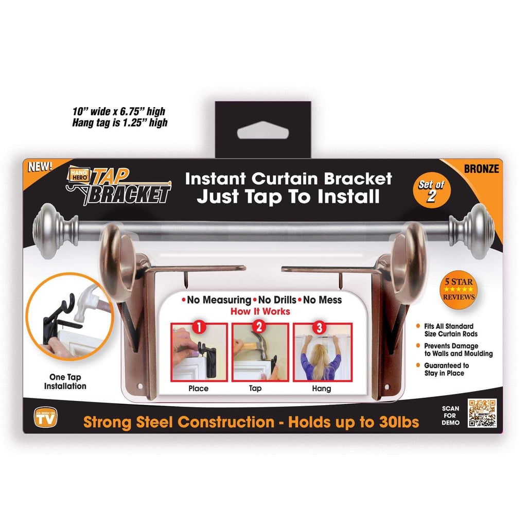 Best No Drill Rod Brackets For Heavier Curtains