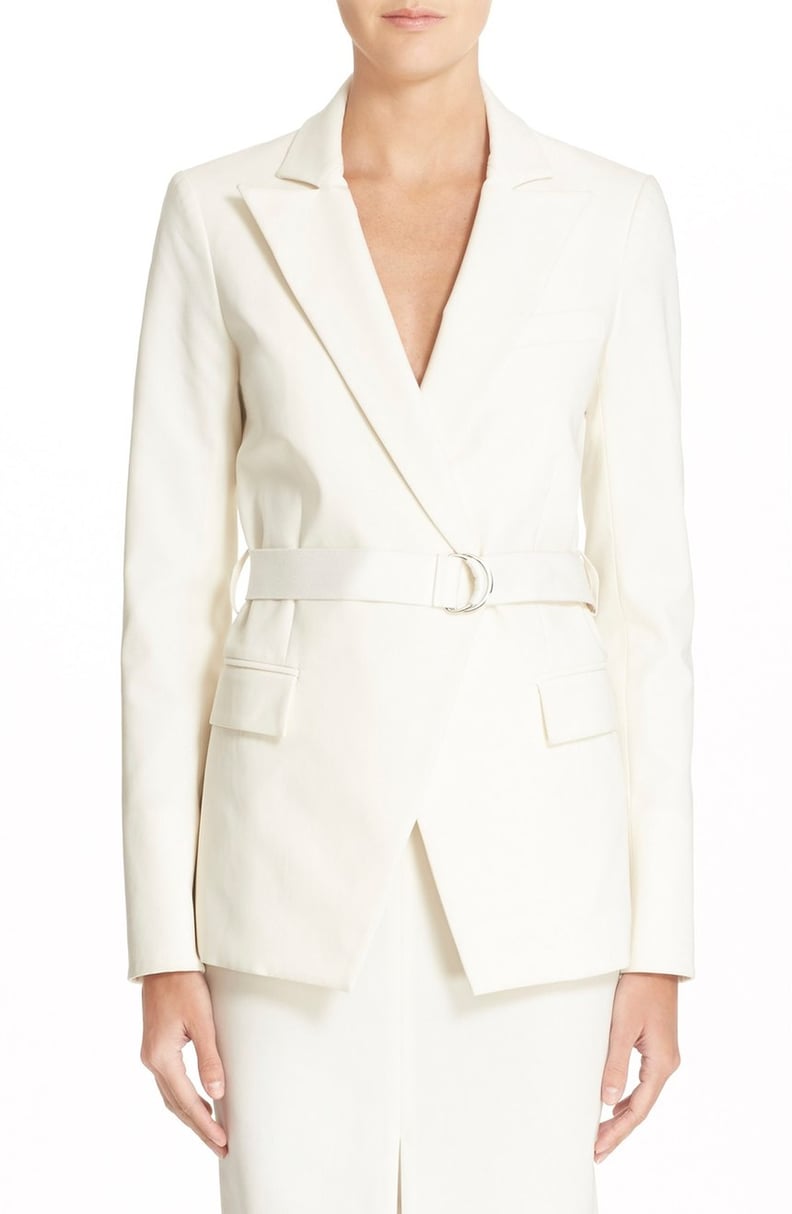 Amal Clooney White Dior Suit April 2016 | POPSUGAR Fashion