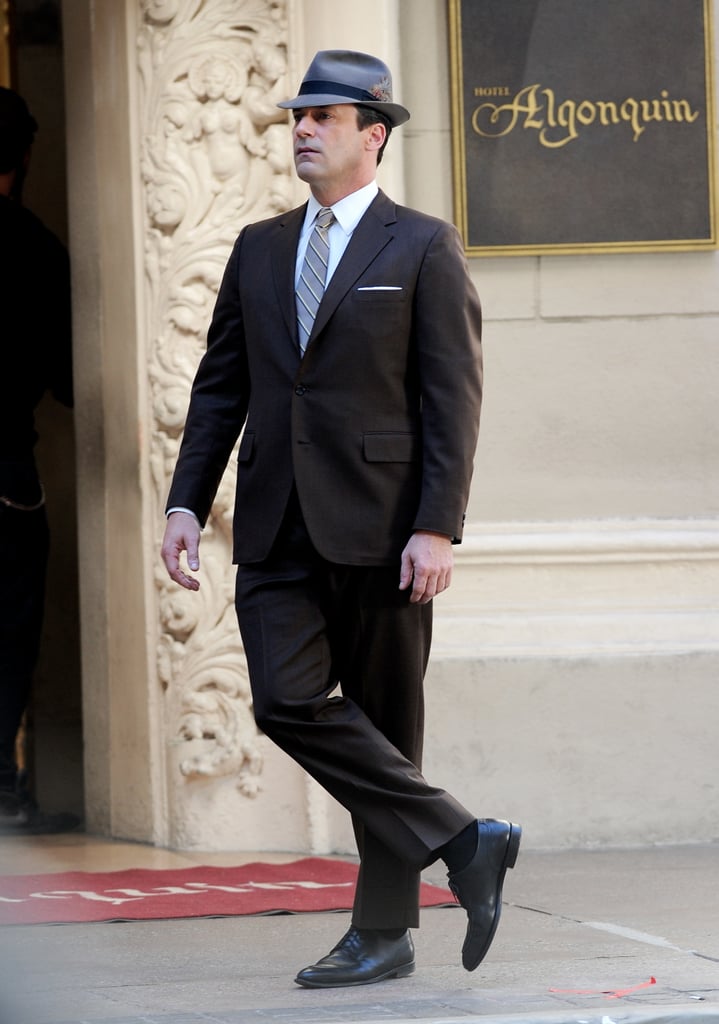 Jon Hamm on the Set of Mad Men in LA