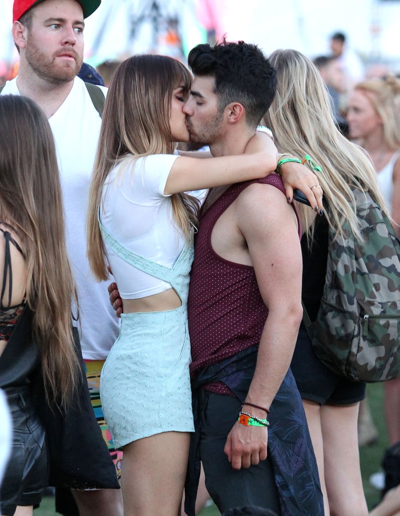 Joe Jonas and girlfriend Blanda Eggenschwiler weren't hiding their love.