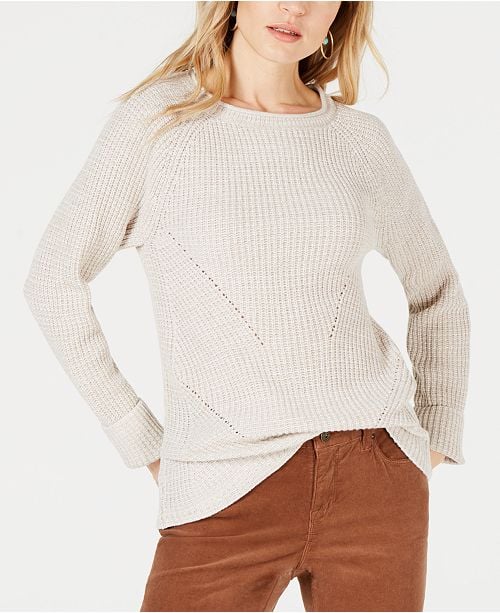 Style & Co Crewneck Marled Sweater