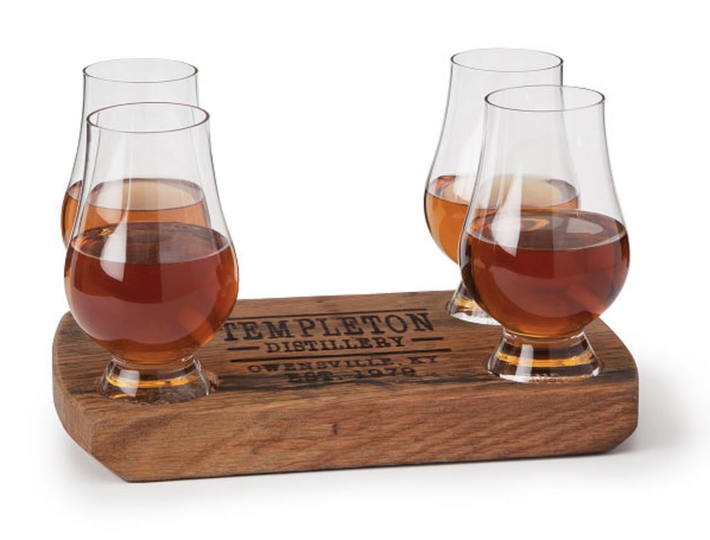 Personalized Bourbon Barrel Flight with Glasses