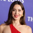 Aubrey Plaza Pairs Her Plunging Halter Dress With a New Blond Hair Color