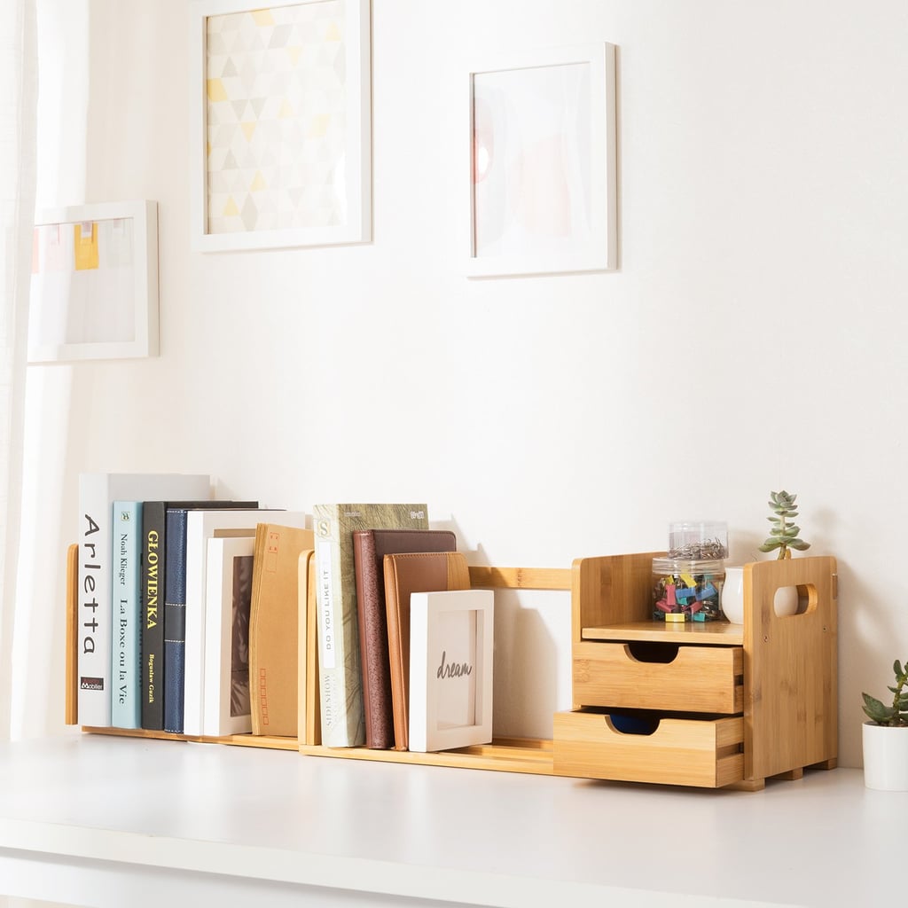 Ollieroo Natural Bamboo Desk Organiser