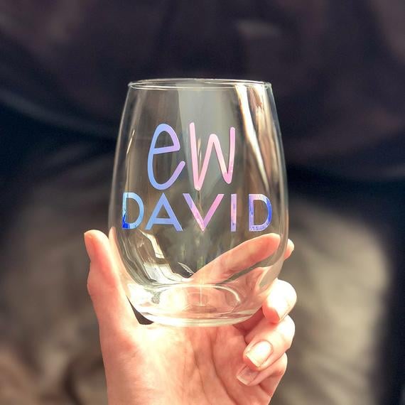 Schitt's Creek "Ew David" Wine Glass