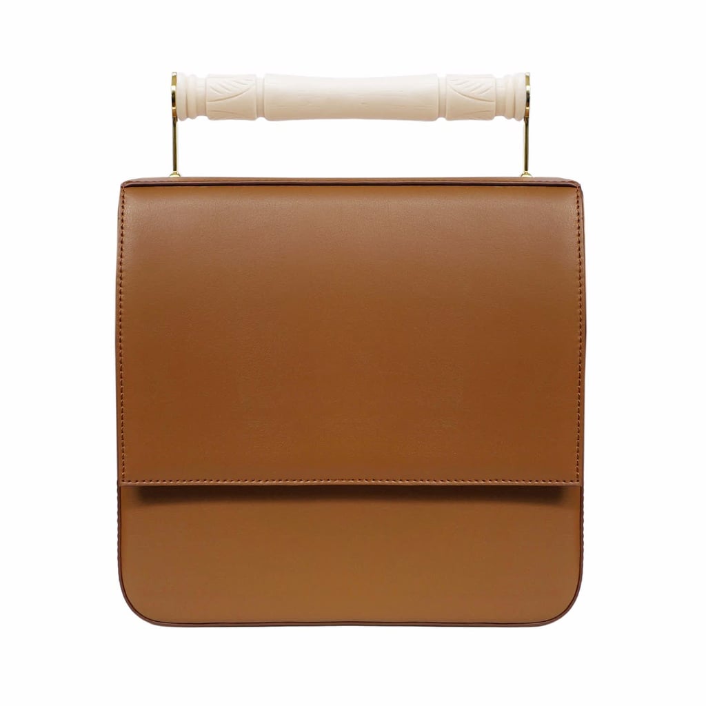 Wolf & Badger Helve Crossbody in Tan with Resin Handle