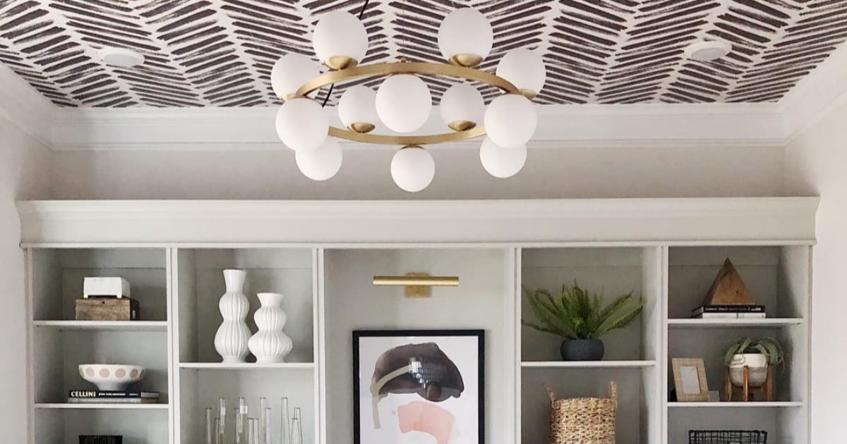 The Most Unexpectedly Beautiful Place to Put Wallpaper? Your Ceiling
