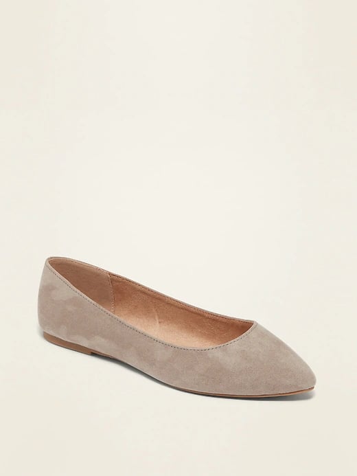Old Navy Faux Suede Pointy Ballet Flats 29 Finds From Old Navy s