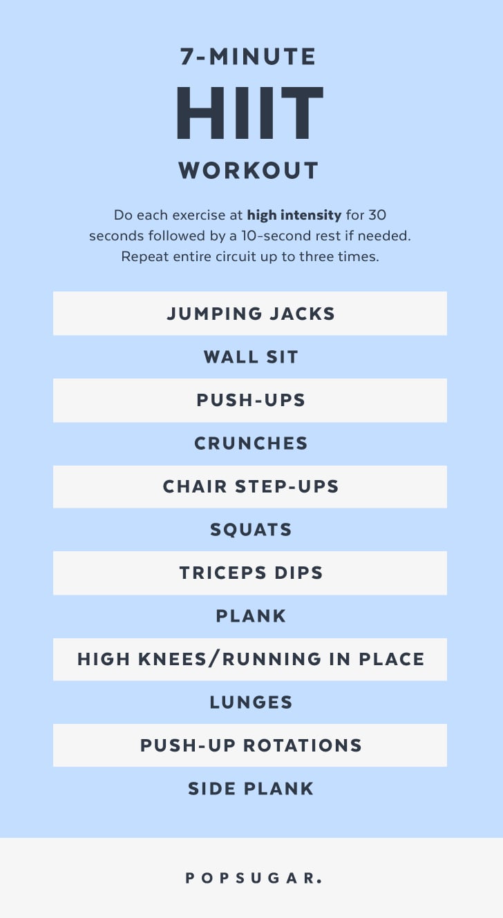 7 Minute Hiit Workout Popsugar Fitness 7 Minute Hiit Workout Popsugar Fitness