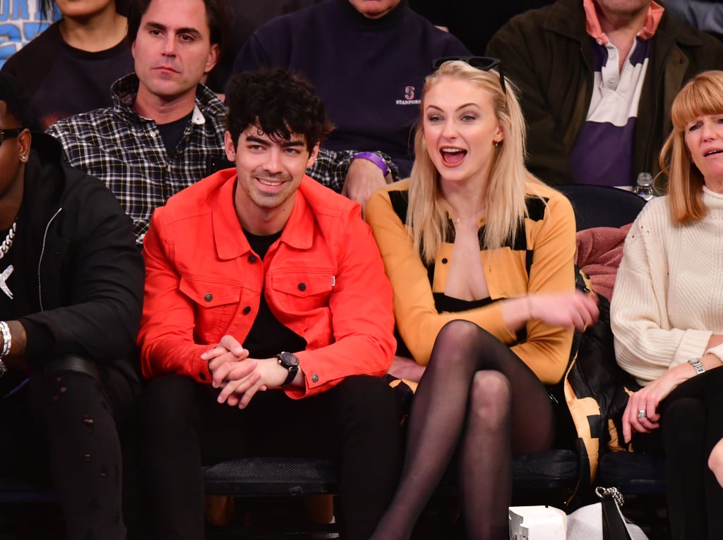 Joe Jonas and Sophie Turner at Basketball Game March 2019