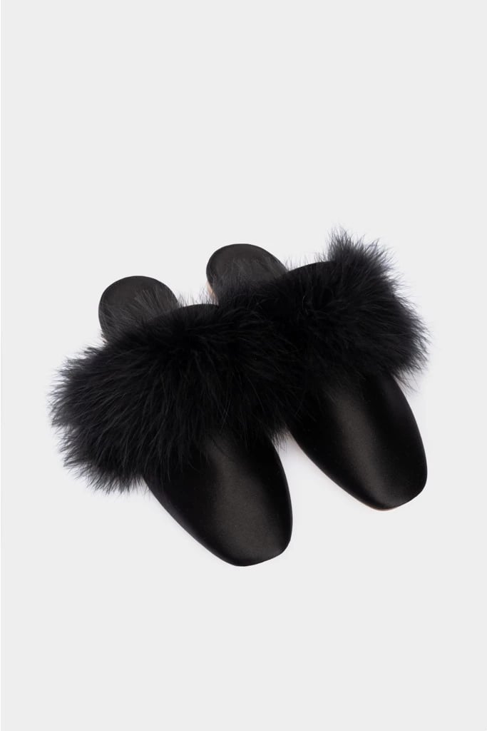 Sleeper Manon Mules with Detachable Feathers