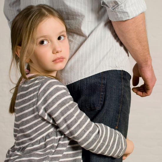 Father Moving Away From Child With New Wife