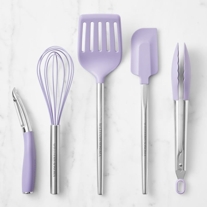 Heat Resistant Silicone Cooking Utensil - Neutral Set - For Light Sleepers