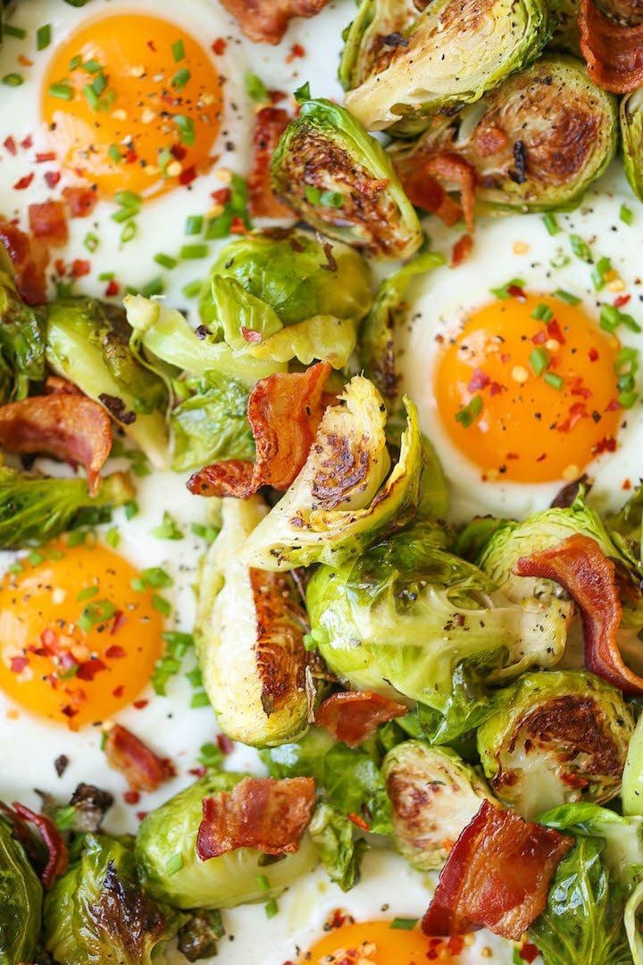 Brussels Sprouts, Eggs, and Bacon