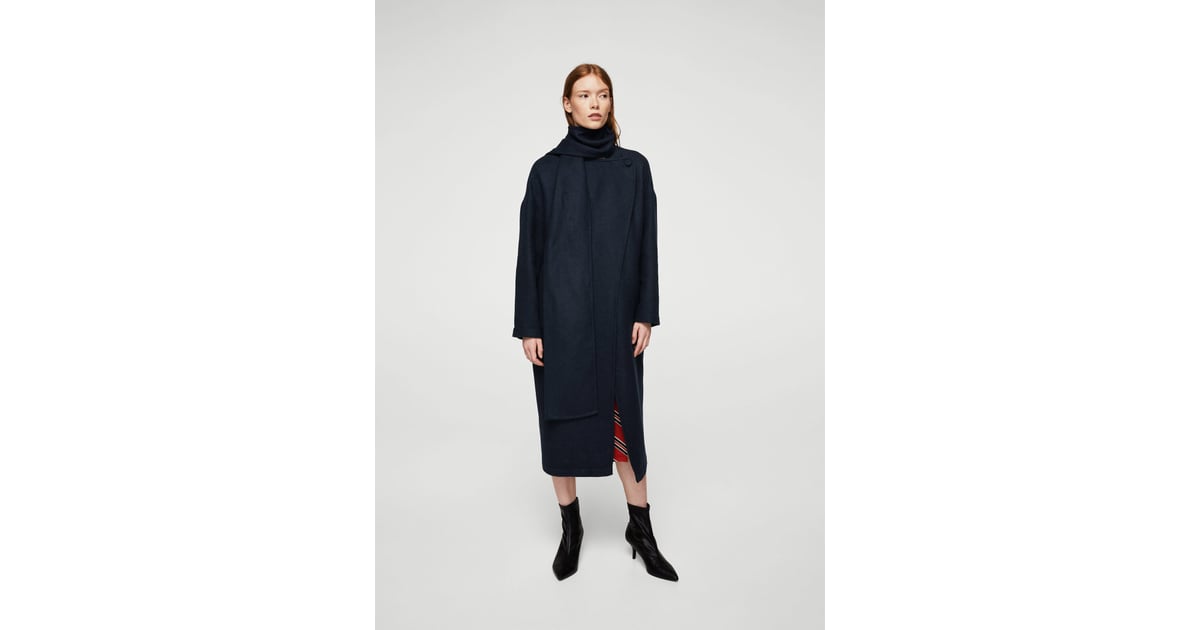 Mango Contrast wide lapel coat | Coats on Sale | POPSUGAR Fashion Photo 18