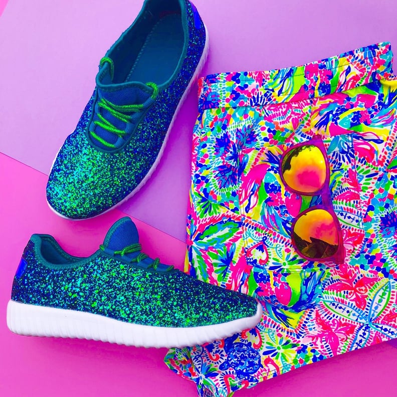 Mermaid Glitter Athletic Shoes