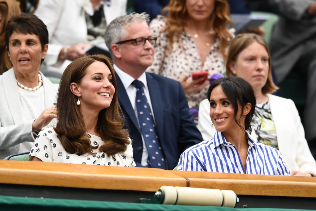 Kate Middleton and Meghan Markle at Wimbledon 2018