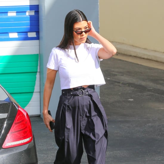 Kourtney Kardashian's Pleated Trousers