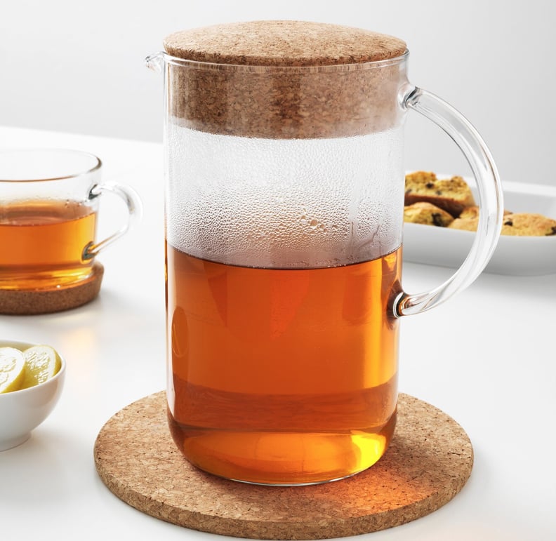 Glass and Cork Pitcher
