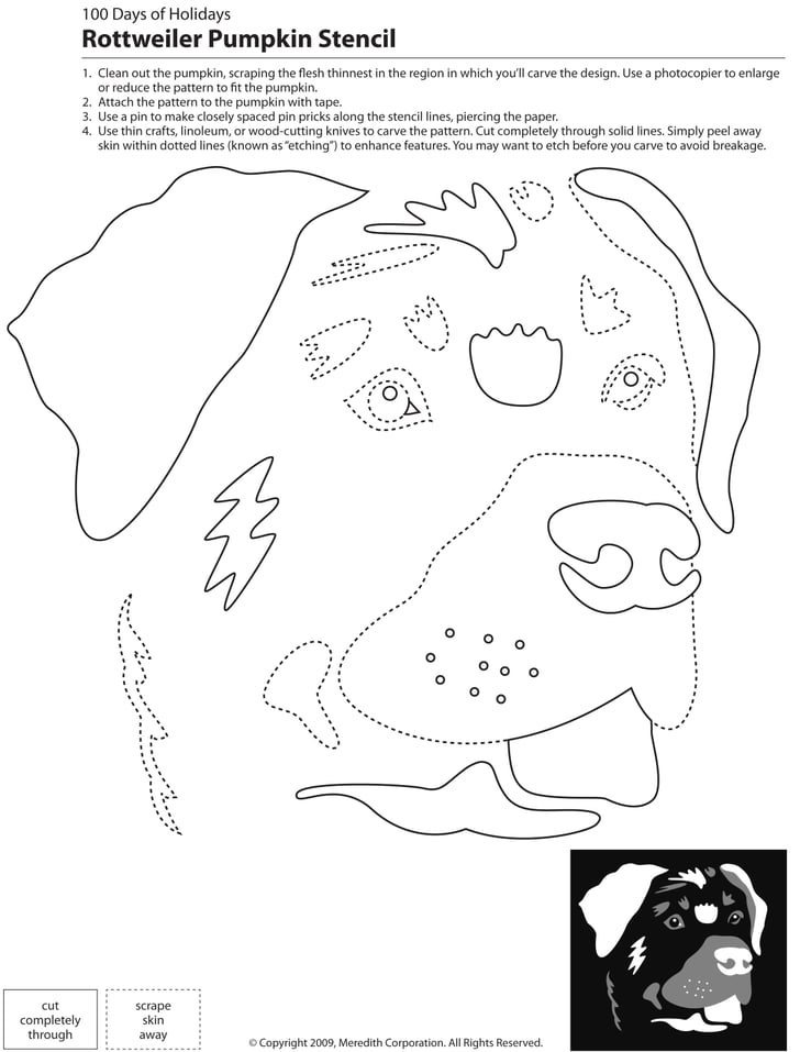 Downloadable Dog Breed Pumpkin Stencils POPSUGAR Pets Photo 37