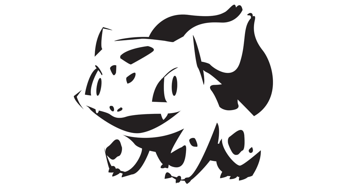 Pokémon Pumpkin Stencils Bulbasaur Free Pokémon Pumpkin Carving