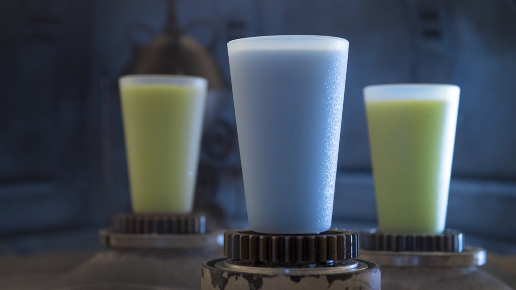 These blue and green milks can be found in the Black Spire Outpost market.