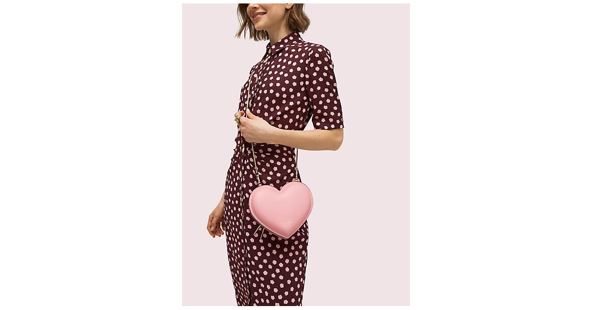 3D Heart Crossbody in Rococo Pink | We're Smitten! Kate Spade NY's  Valentine's Day Collection Will Steal Your Heart | POPSUGAR Fashion Photo 3