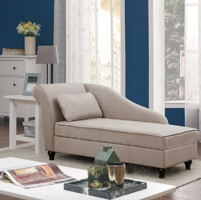 The Best Affordable Fainting Couch: Schramm Round Arm Sofa Chaise
