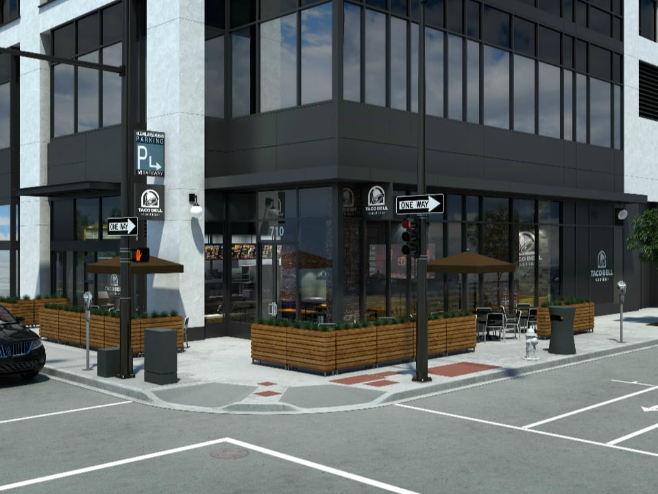 Photos of Taco Bell's First Cantina Restaurant