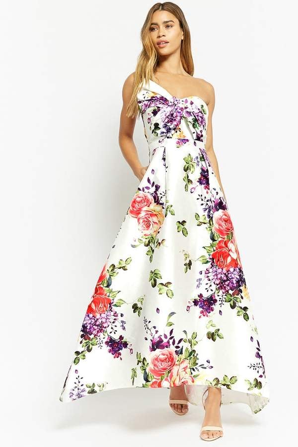 Forever 21 Floral High-Low Gown