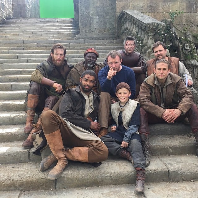 Ritchie is a big fan of group pictures, and we're happy that Hunnam is complying.